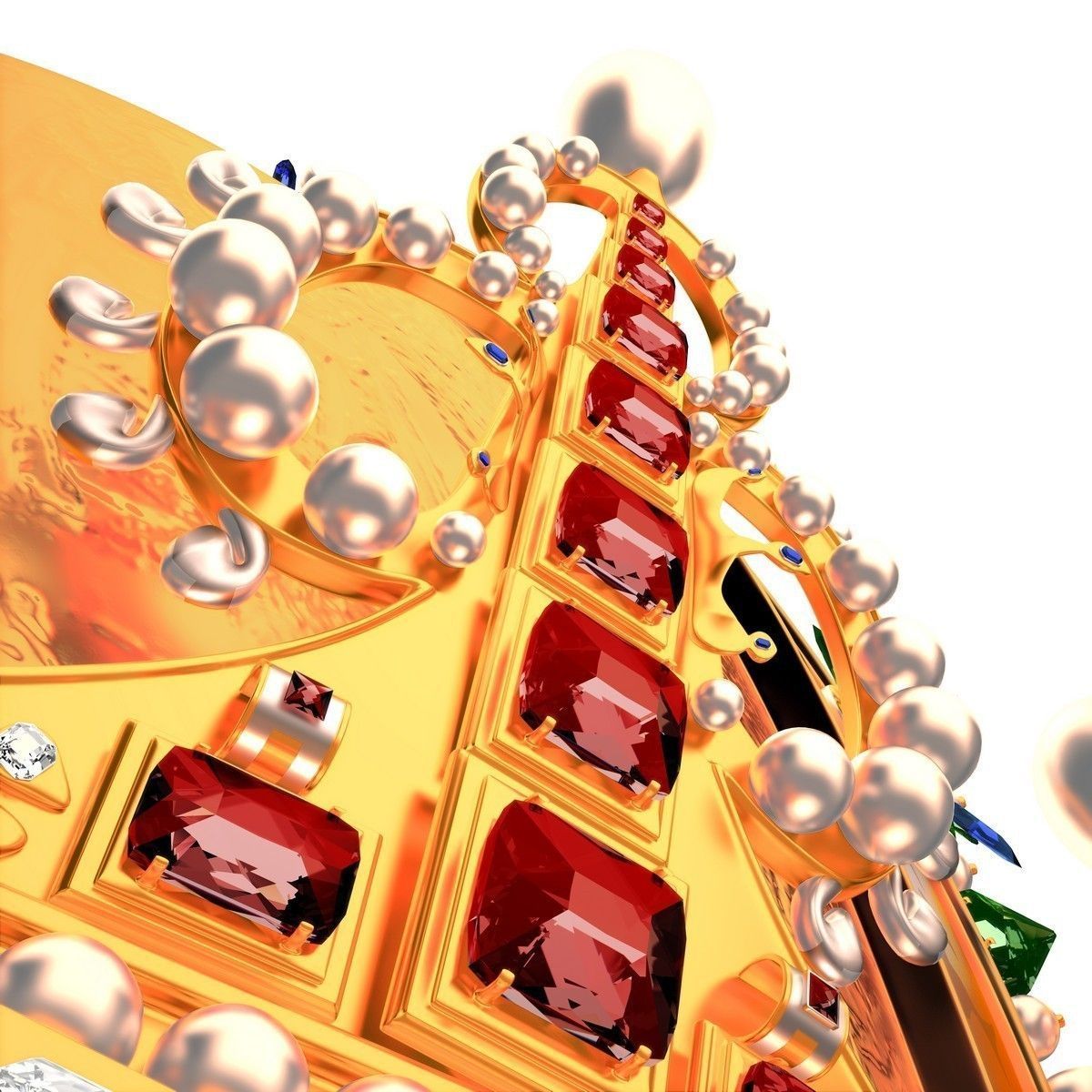 Royal crown 3D model_7