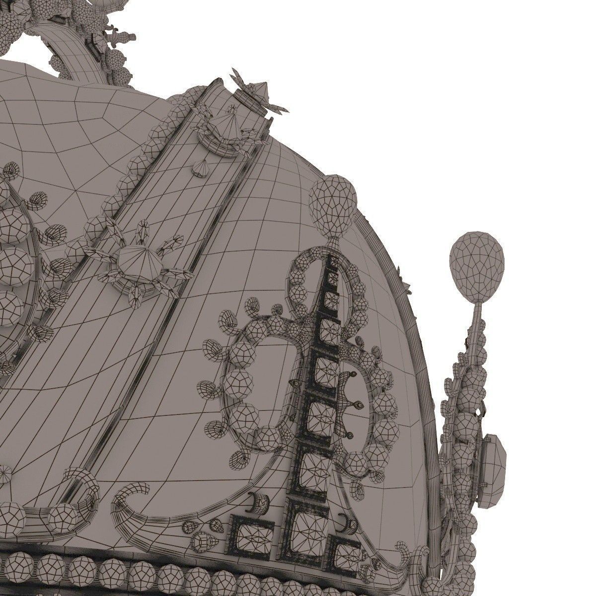 Royal crown 3D model_8