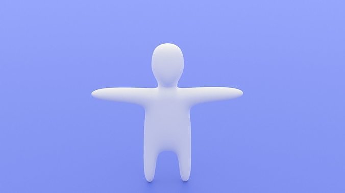 Character man Free low-poly 3D model