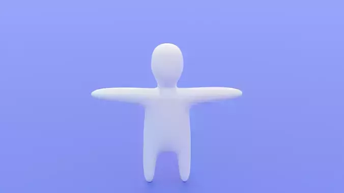 Character man Free low-poly 3D model