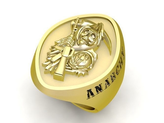 sons of anarchy ring 3044 3D print model