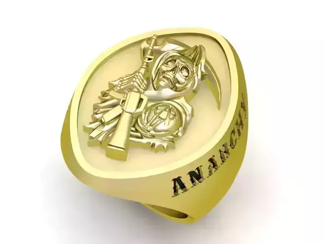 Sons of Anarchy Ring 3044 3D print model