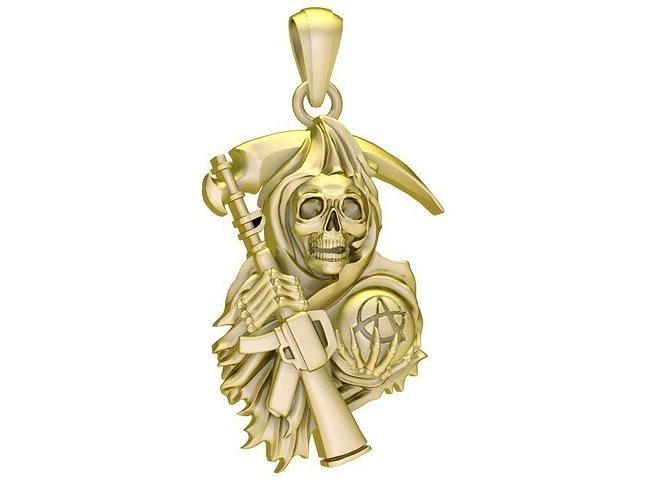 sons of anarchy  pendant 3045 3D print model