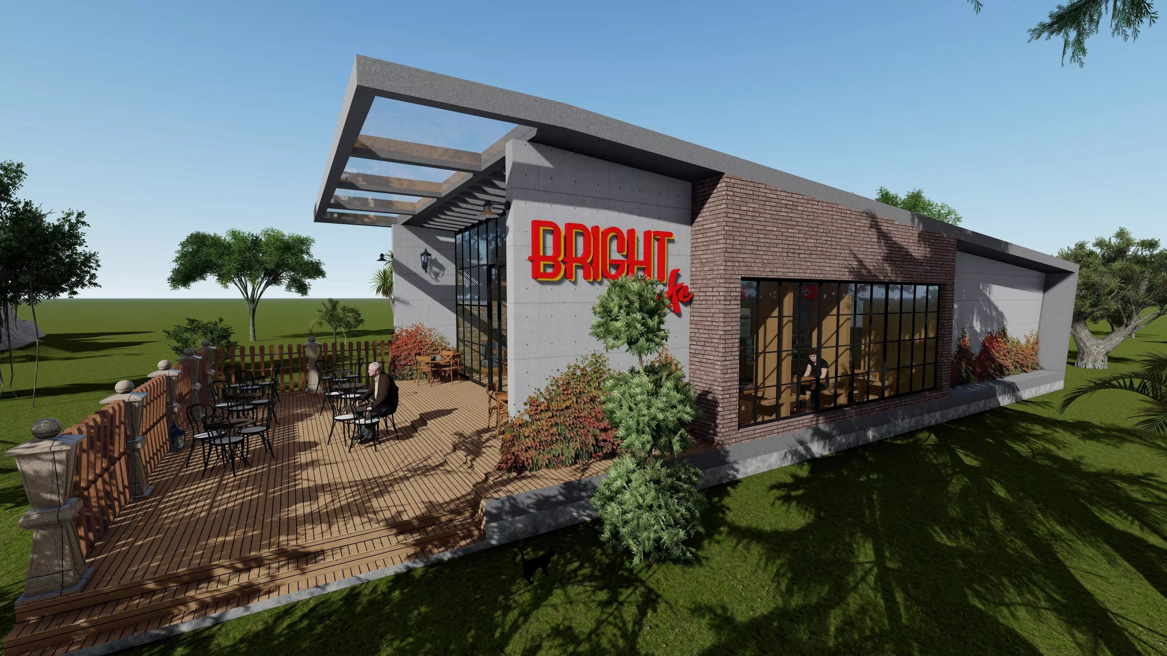 Cafe 210 Free 3D model_0