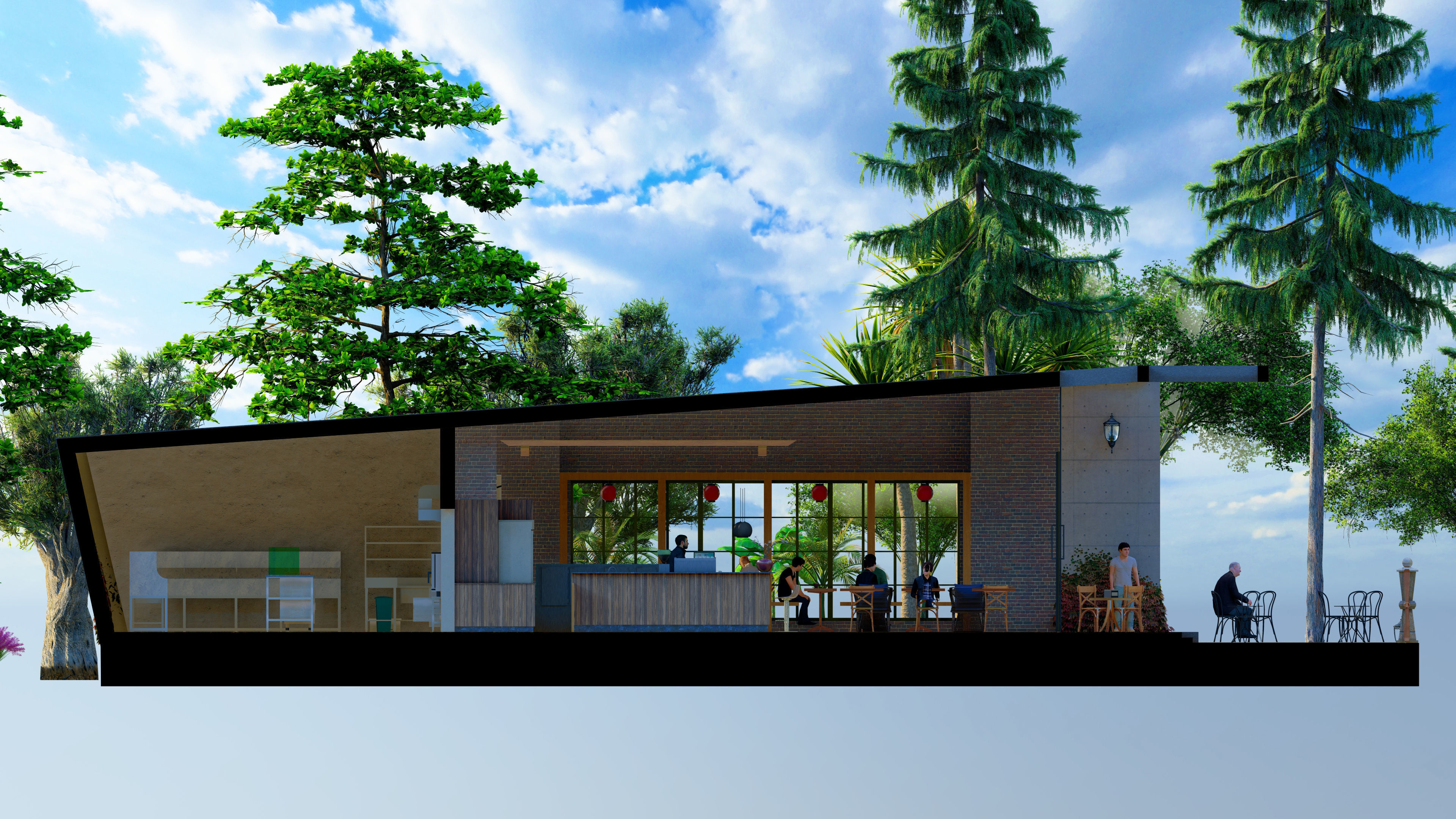 Cafe 210 Free 3D model_6