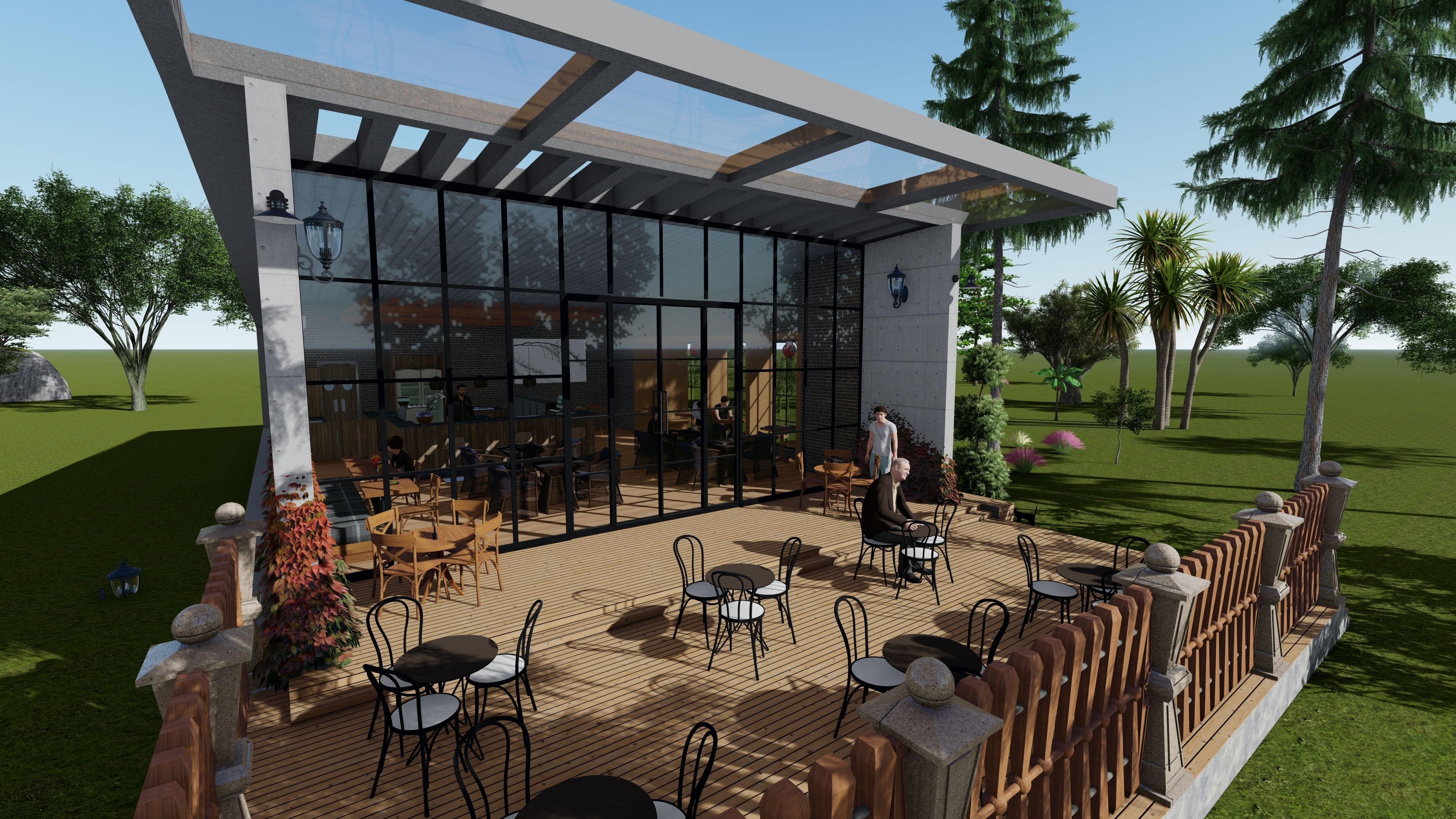 Cafe 210 Free 3D model_1