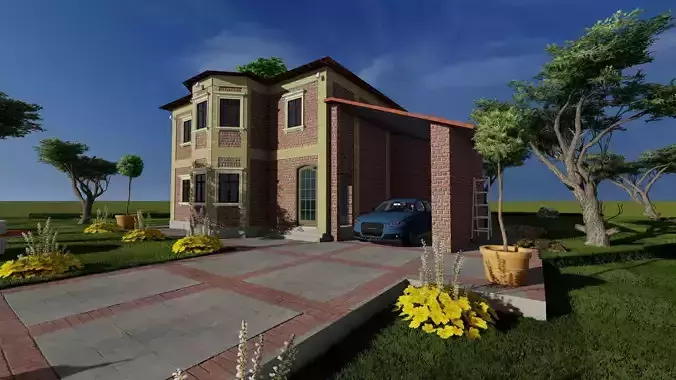 house traditional Free 3D model