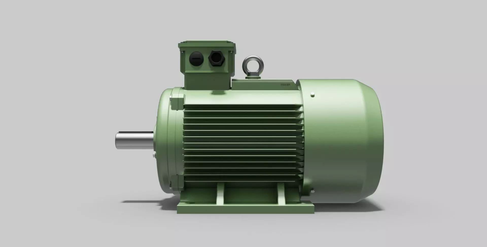 180L-B3 Top - Electric Motor - Free 3D CAD Model 3D model