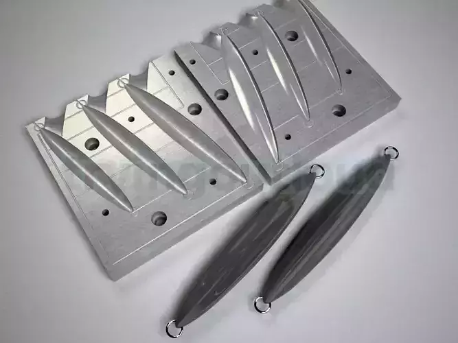 30-40-60 GR SHMN Ocean Sardine Metal Jig Mold 3D print model