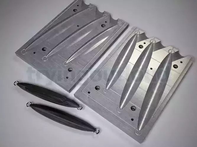 150-200-250 GR GR SHMN Ocean Sardine Metal Jig Mold  3D print model