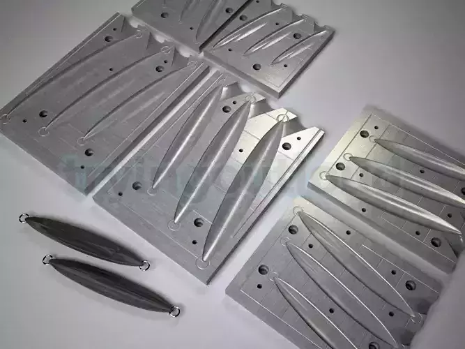 30-250 GR  SHMN Ocean Sardine Metal Jig Mold Combo Packs 3D print model