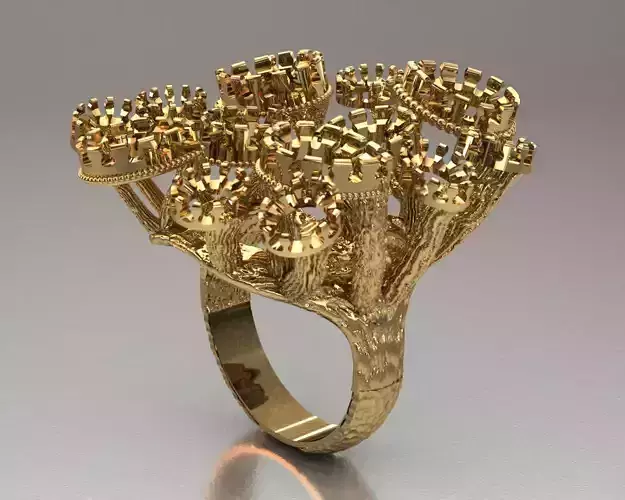 women pear diamond ring