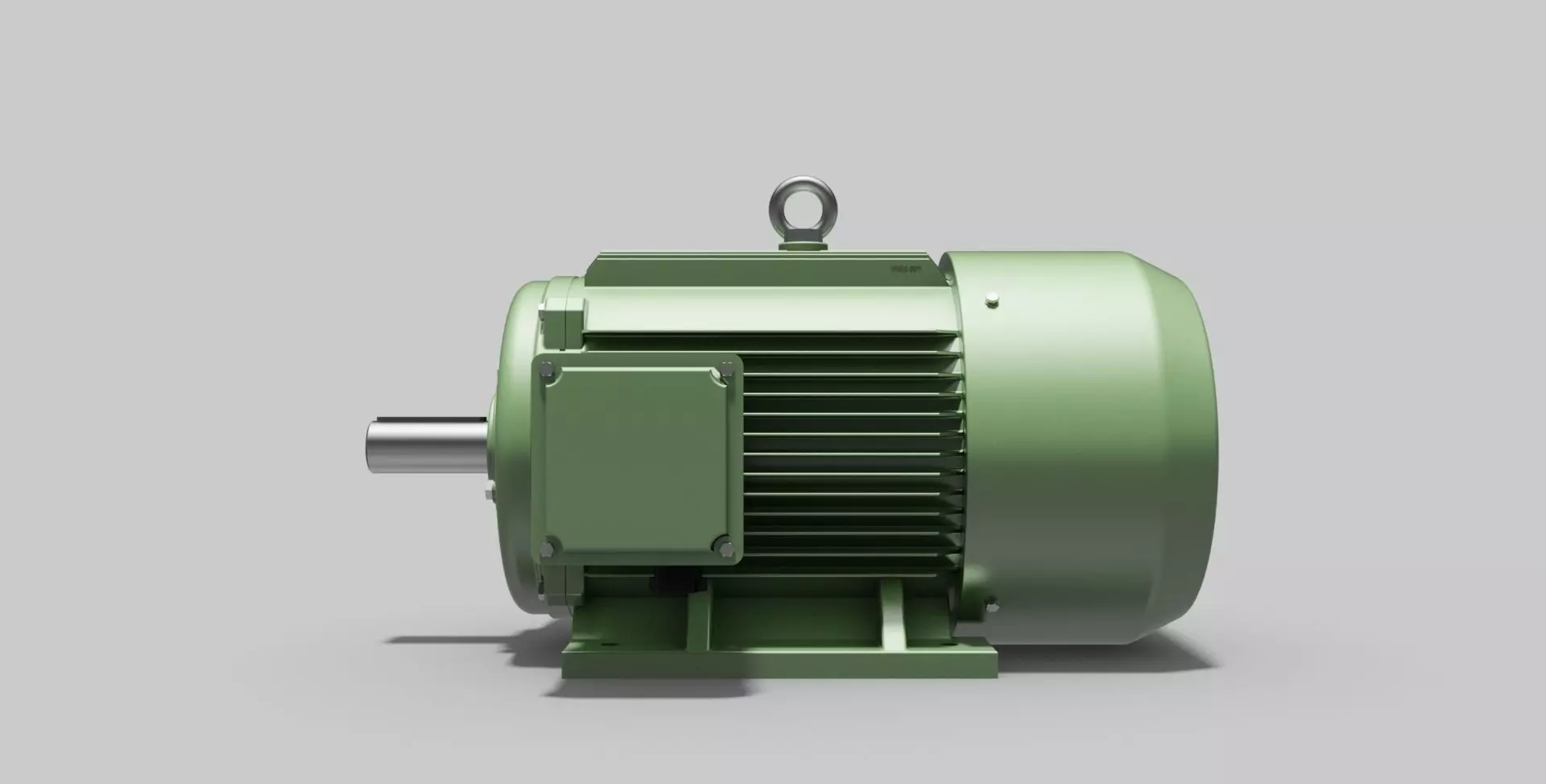180L-B3 Right - Electric Motor - Free 3D CAD Model 3D model_0