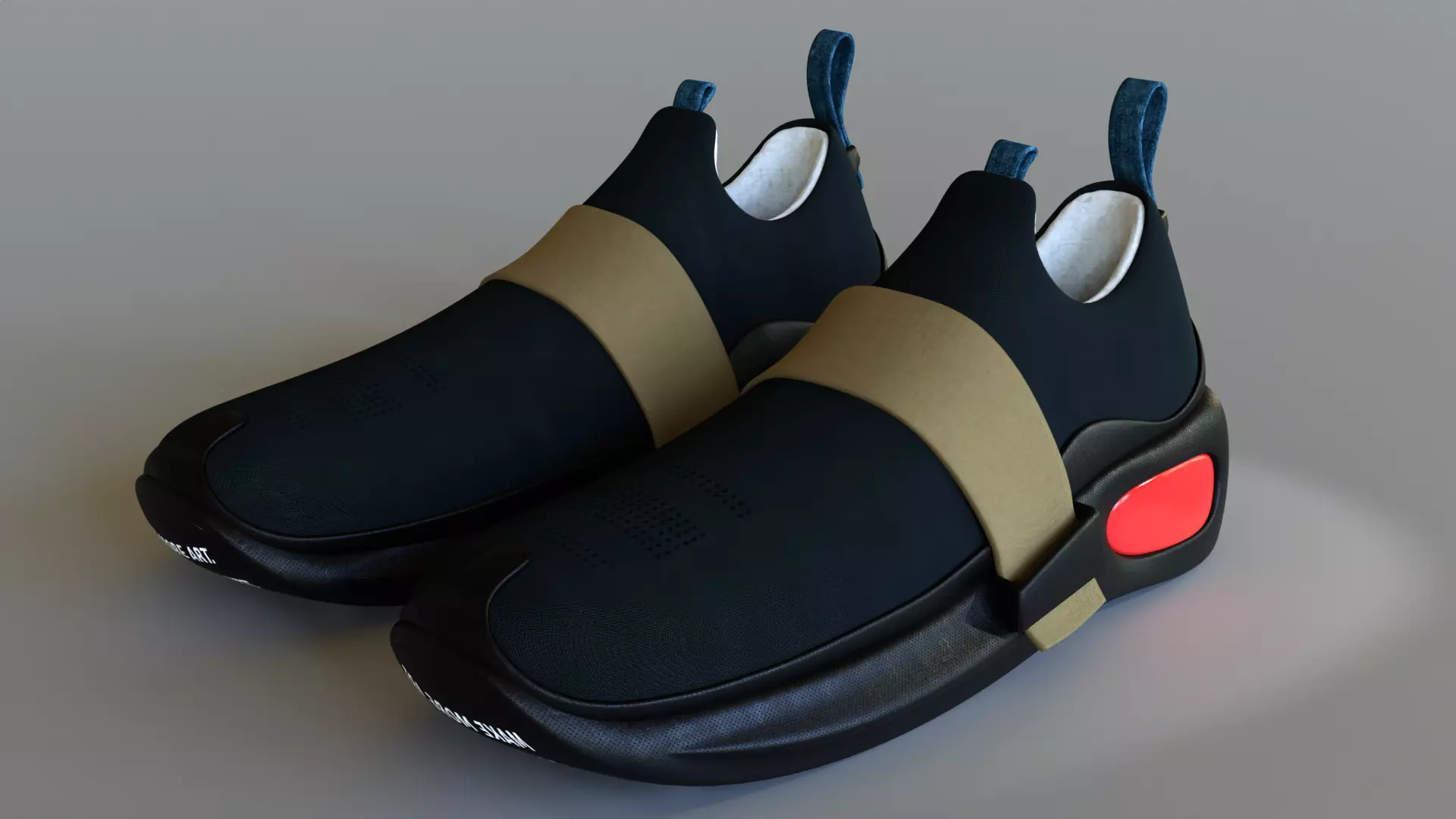 sneaker pair of shoes 3D model_0