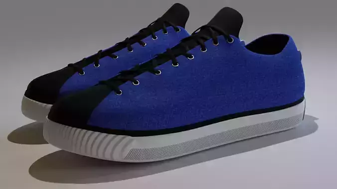 sneaker pair of sneakers with soles Free 3D model