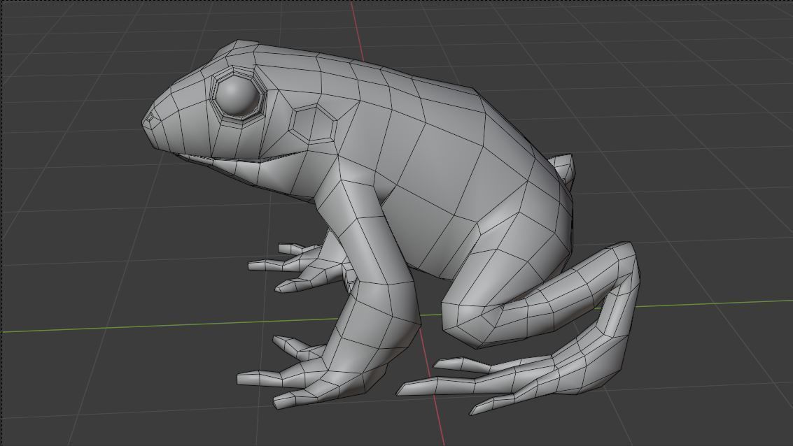 Low Poly Frog with Rigged Low-poly 3D model_8