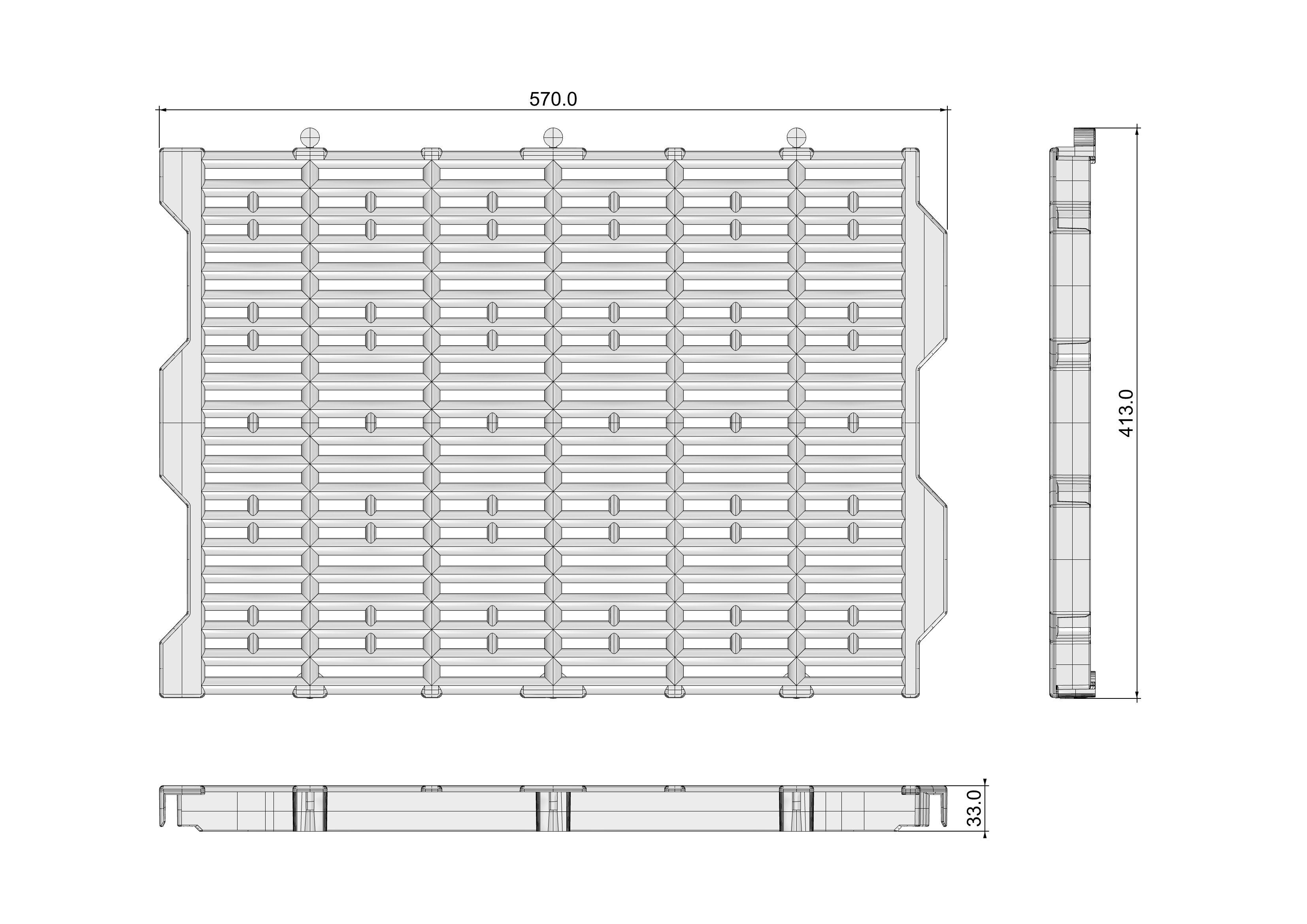 Plastic floor 3D print model_1