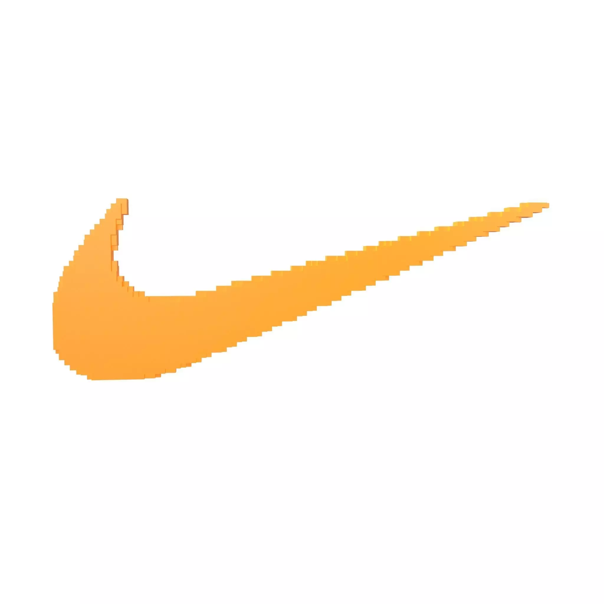 Voxel Style Nike Logo 03 Free low-poly 3D model