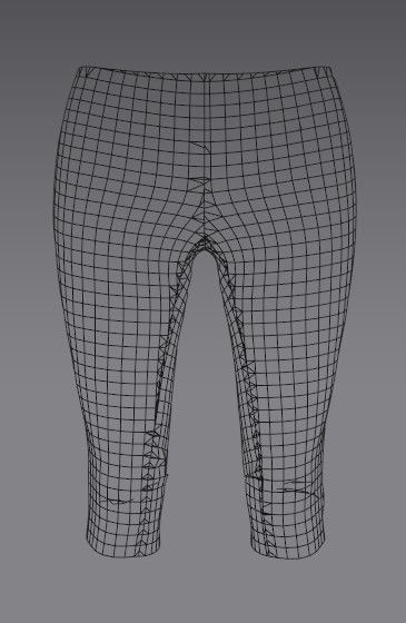 Woman 21 clothing Set 4 in 1 Low-poly 3D model_36