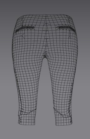 Woman 21 clothing Set 4 in 1 Low-poly 3D model_43