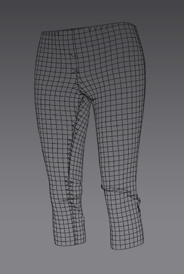 Woman 21 clothing Set 4 in 1 Low-poly 3D model_28