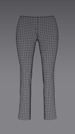 Woman 21 clothing Set 4 in 1 Low-poly 3D model_14