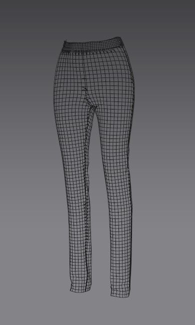 Woman 21 clothing Set 4 in 1 Low-poly 3D model_2