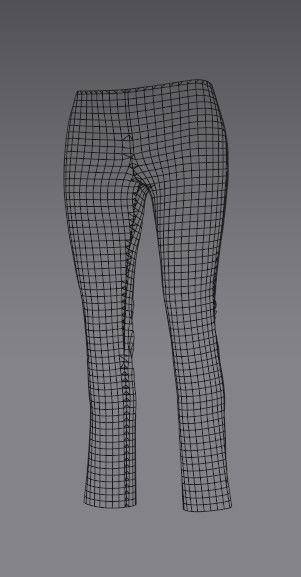 Woman 21 clothing Set 4 in 1 Low-poly 3D model_16