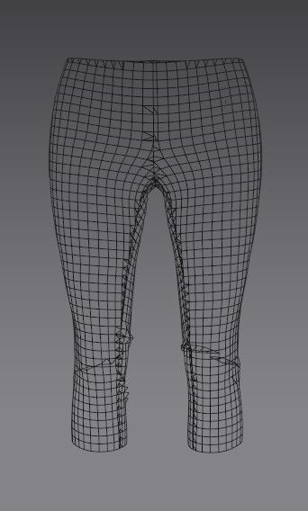 Woman 21 clothing Set 4 in 1 Low-poly 3D model_26