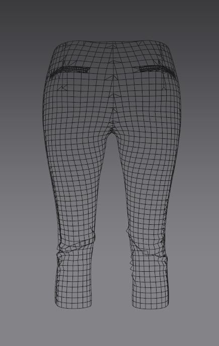 Woman 21 clothing Set 4 in 1 Low-poly 3D model_25