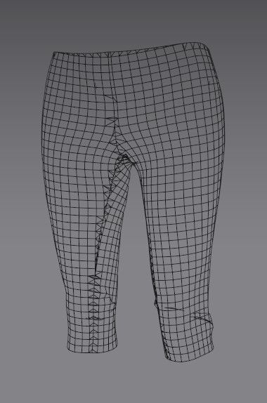 Woman 21 clothing Set 4 in 1 Low-poly 3D model_38