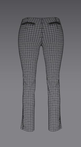 Woman 21 clothing Set 4 in 1 Low-poly 3D model_11