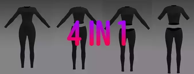 Woman 23 Clothing Set 4 in 1