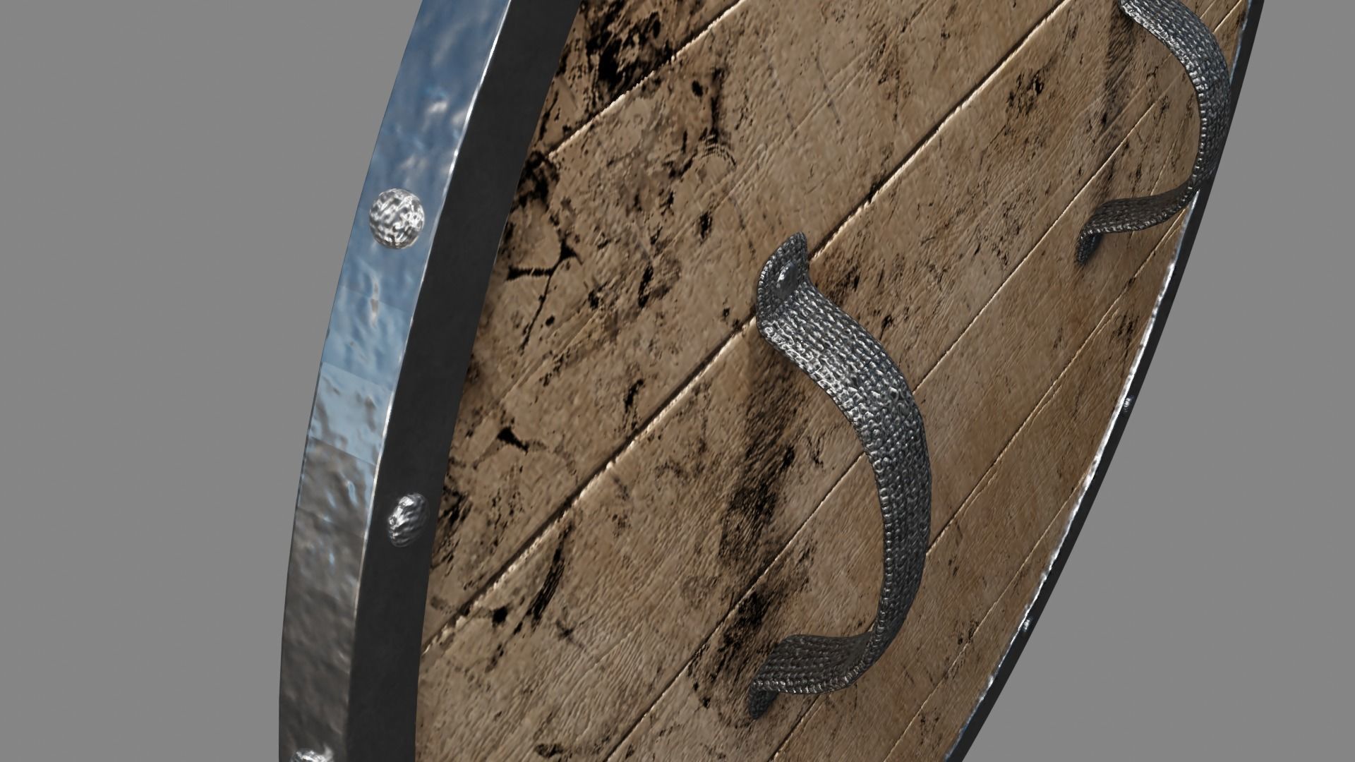 round shield 3D model_2