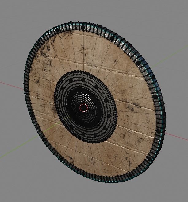 round shield 3D model_4