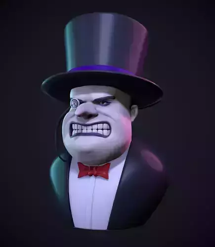 Penguin Bust 3D print model