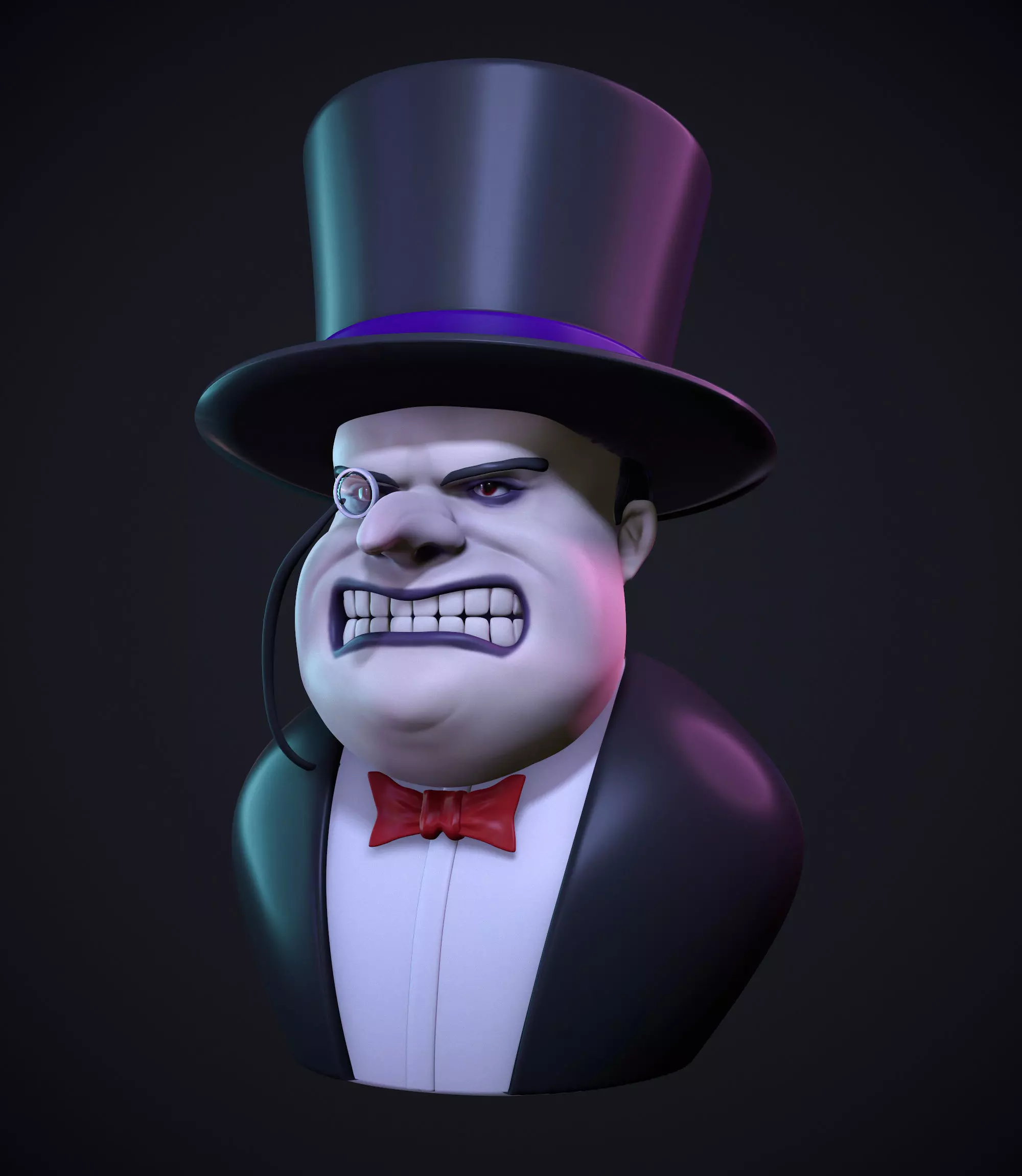 Penguin Bust 3D print model