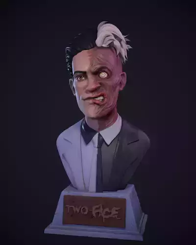 Twoface Bust 3D print model