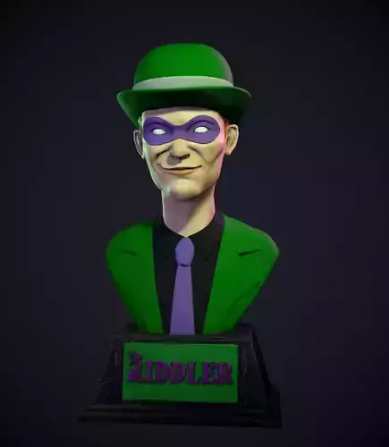 Riddler Bust 3D print model