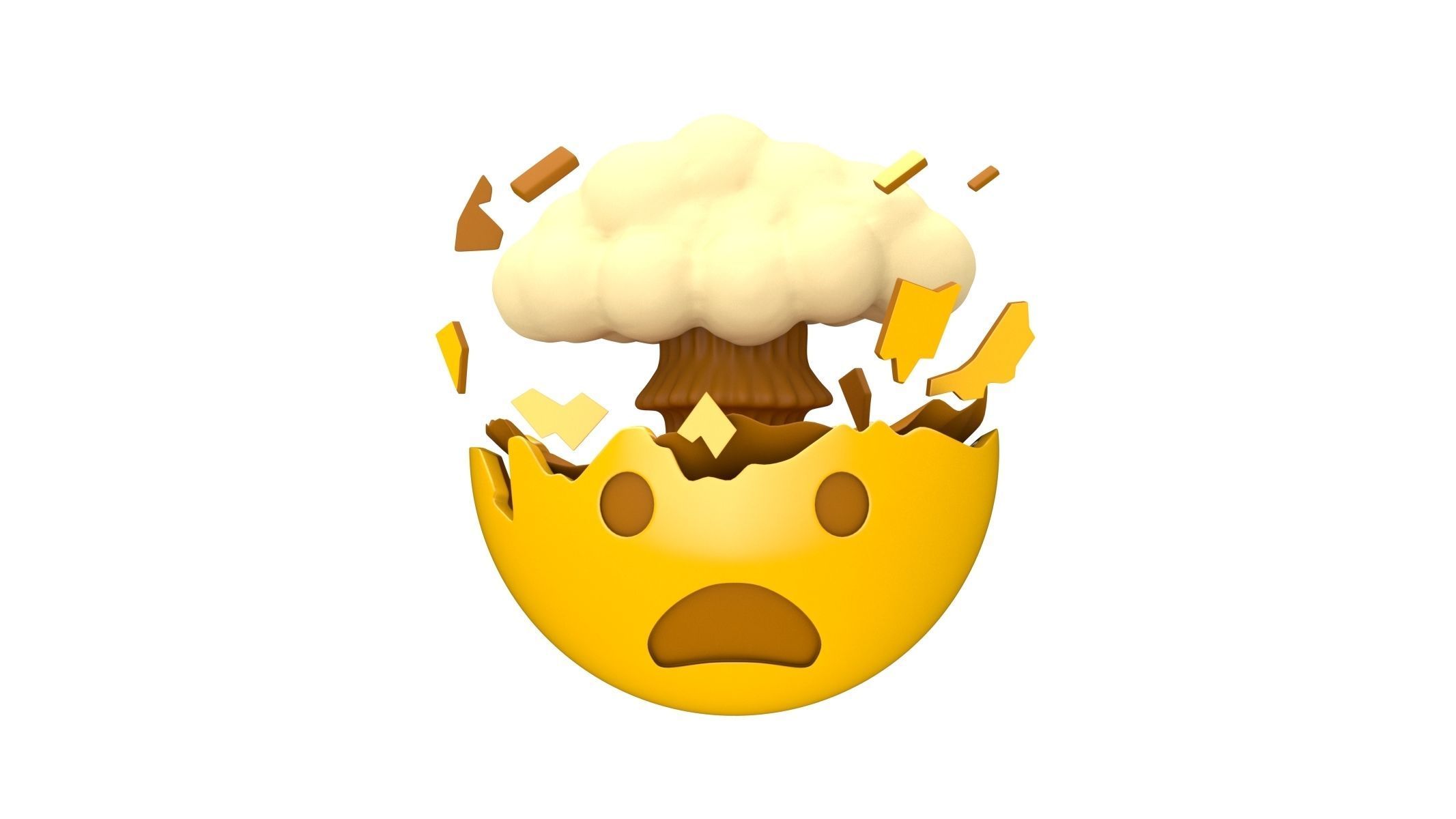 Apple Exploding Head 3D model_1