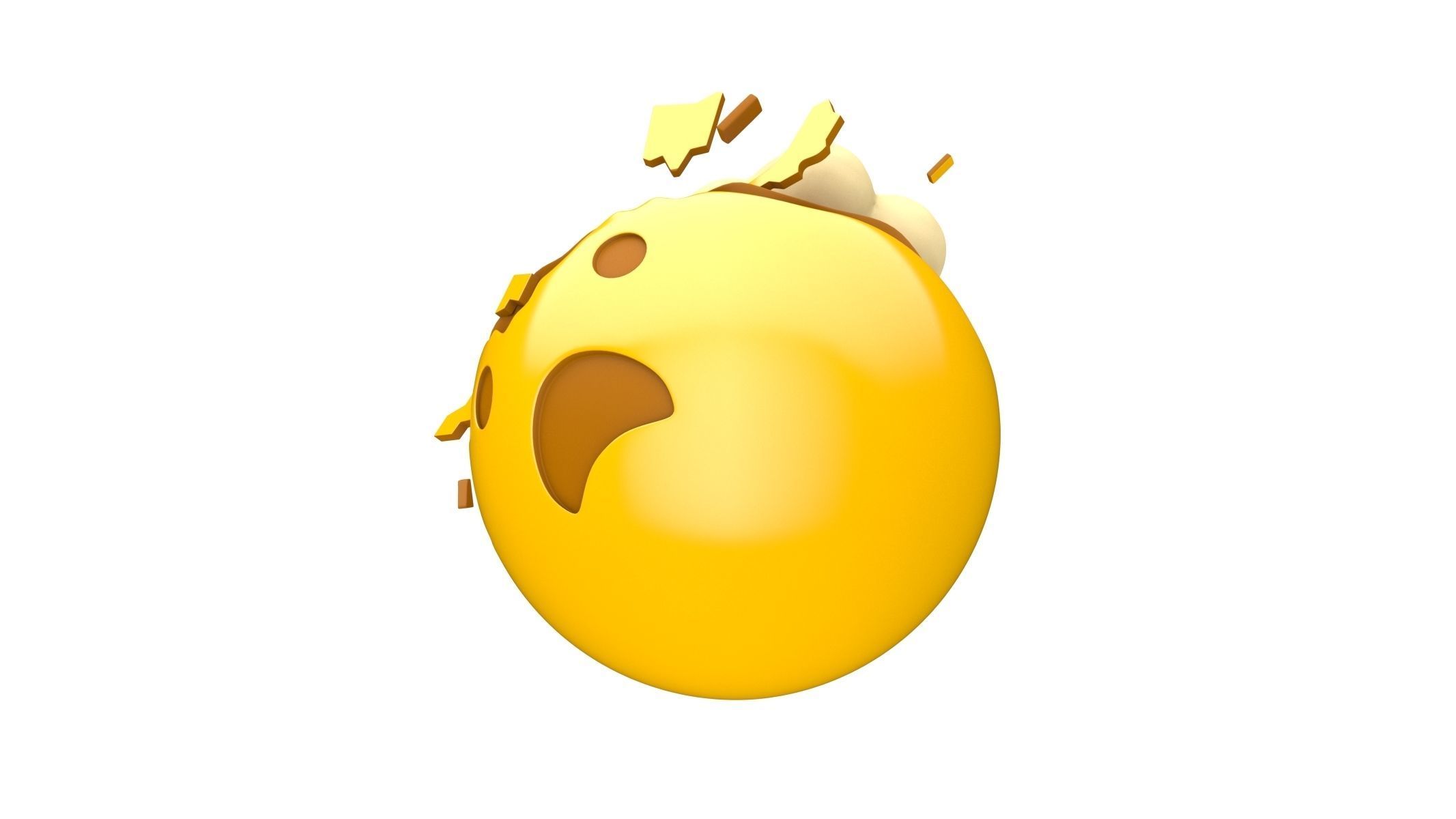 Apple Exploding Head 3D model_4