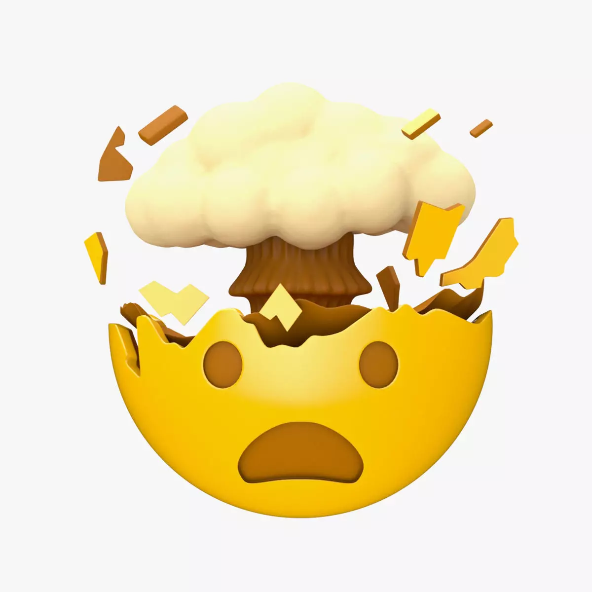 Apple Exploding Head 3D model_0