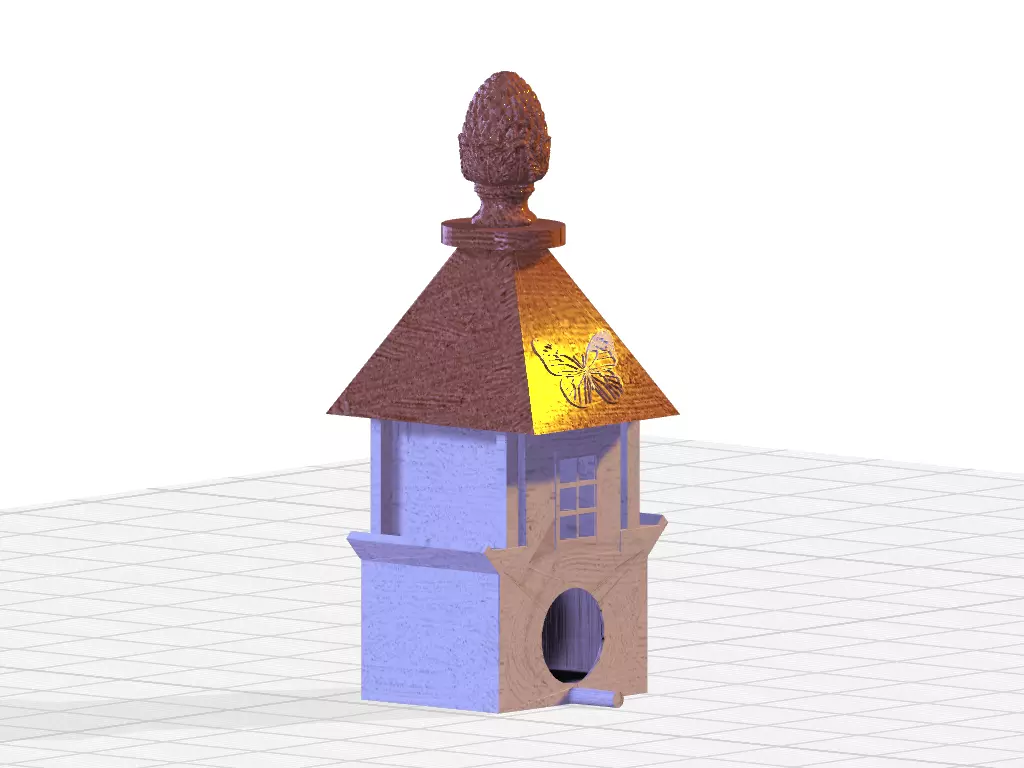 BIRD HOUSE 3D print model_0