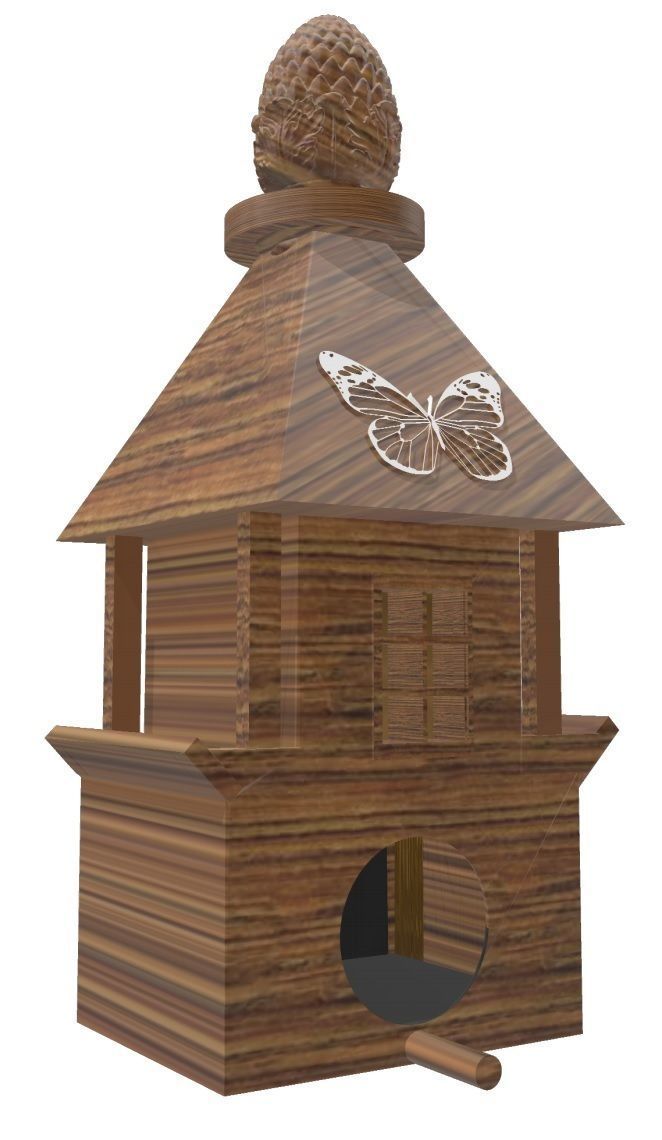 BIRD HOUSE 3D print model_1