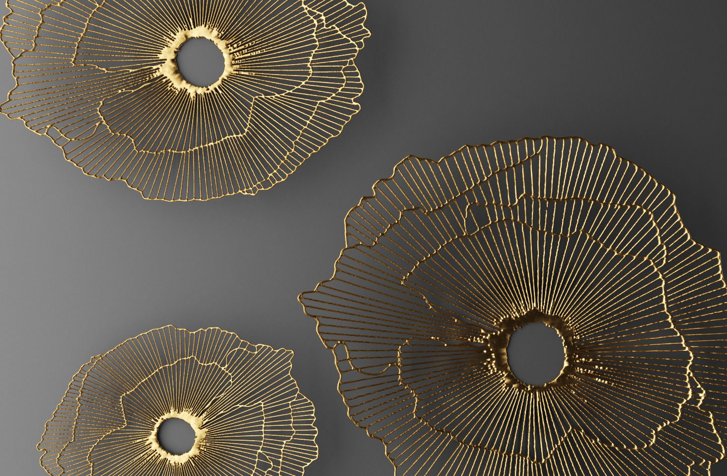 Wall decor futuristic coral Panel 3D 3D model_5