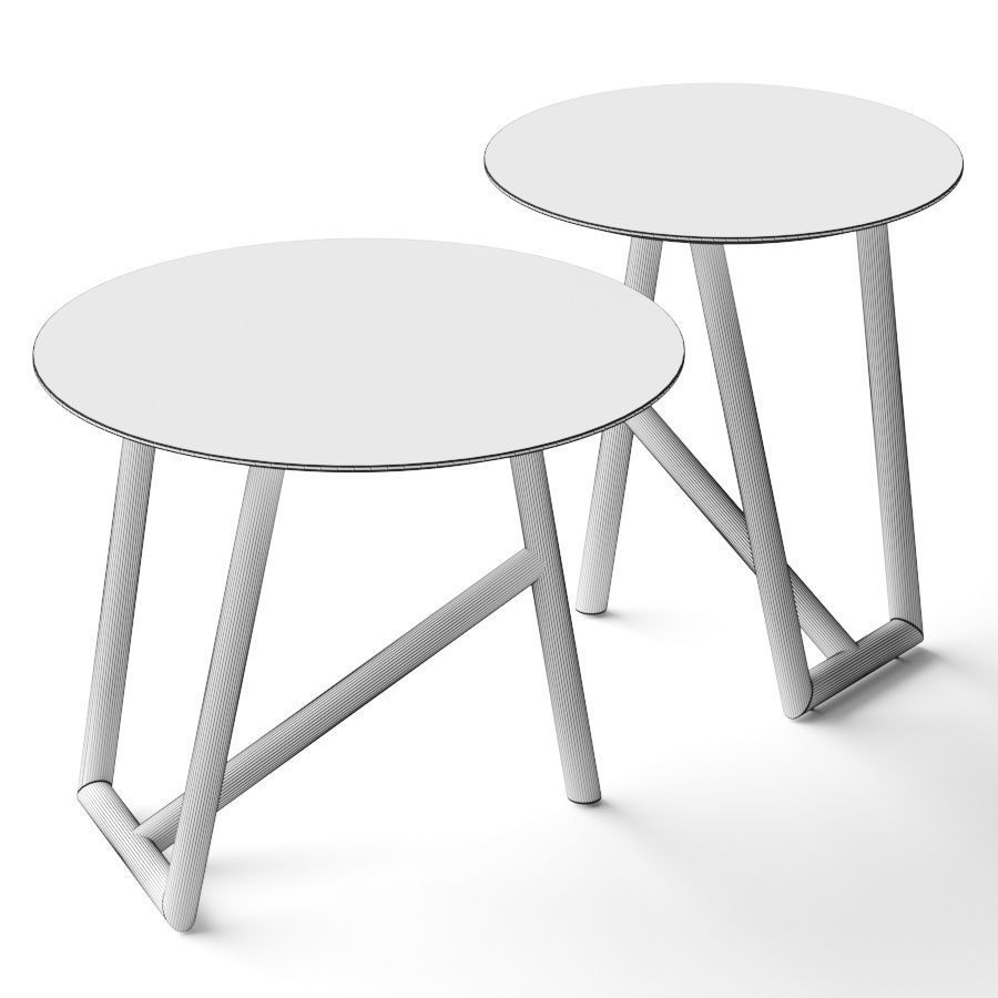 Moroso Klara Coffee Tables 3D model_1