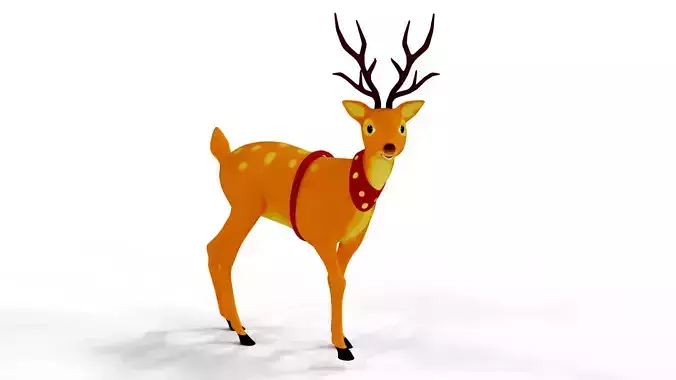 Rigged Cartoon Deer