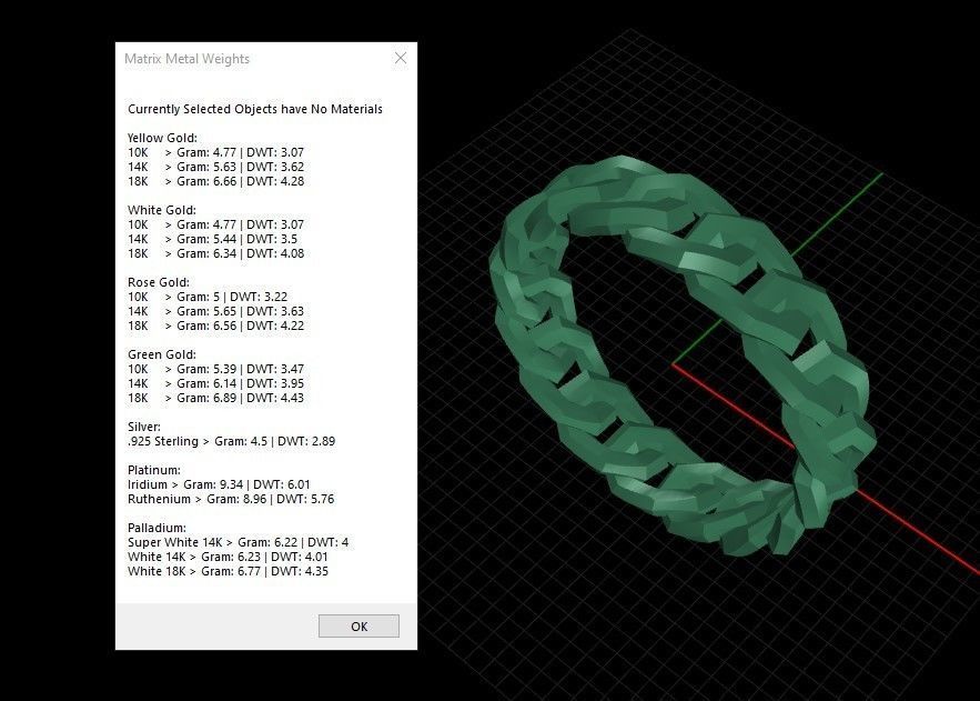 Cuban Chain Ring width 5mm 3dm stl 3D print model_9