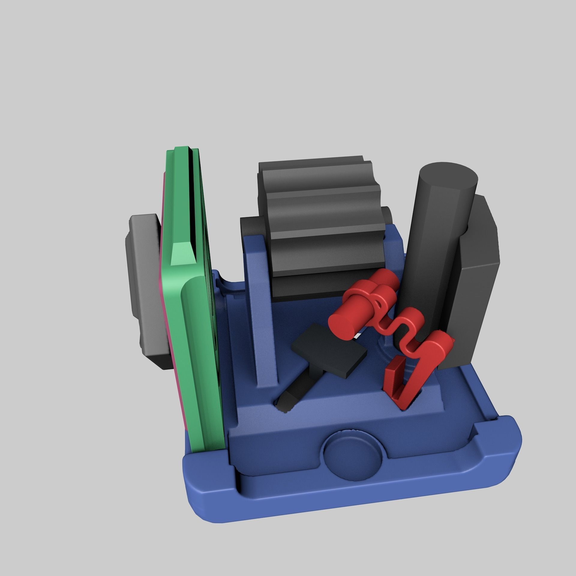 Fidget box - hard surface cube 3D print model_16