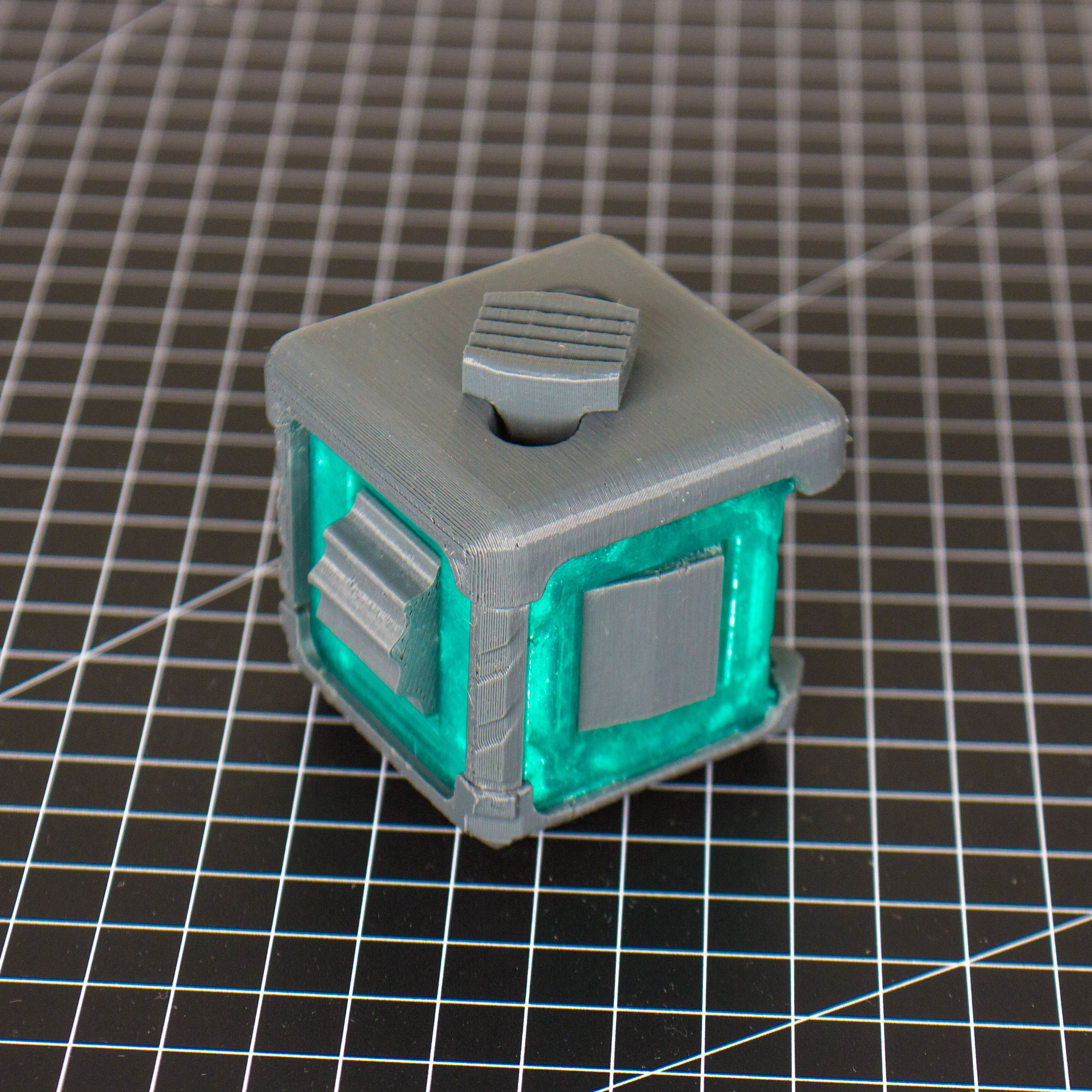 Fidget box - hard surface cube 3D print model_4